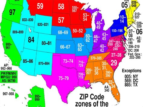 Image result for Zip Code Regions Map