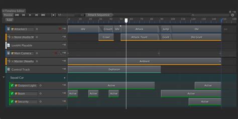 Unity Timeline Tutorial に対する画像結果
