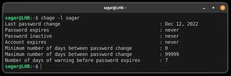 How to Set Maximum Password Aging Interval Linux के लिए छवि परिणाम