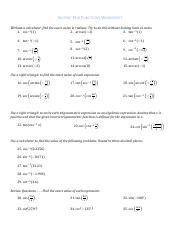 Image result for Inverse Trig Functions Worksheet.doc