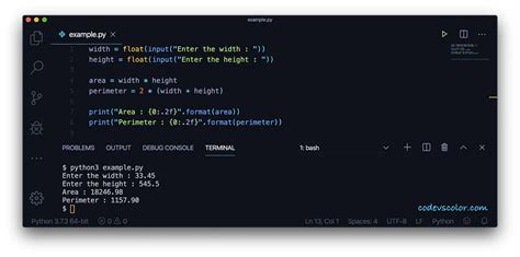 Image result for A Program in Python for Calculating the Perimeter of Rectangle