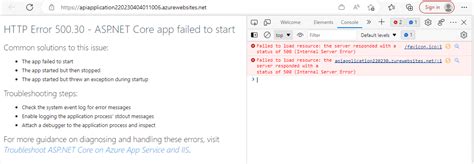 Internal Server Error in API に対する画像結果