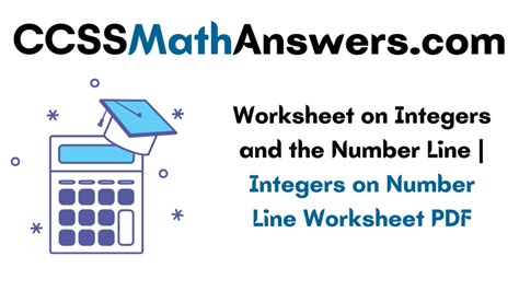 Image result for Integers On the Number Line Worksheet Answer Key