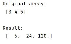 Image result for Factorial Numpy
