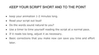 Image result for Simple Script Ideas for Animation