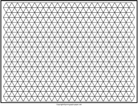 Free Printable Triangle Graph Paper Template [PDF]