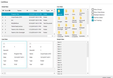 Image result for List View WinForms