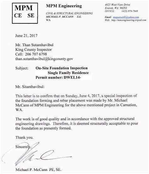 Image result for Engineer Sign Off Letter