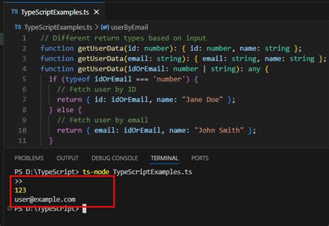 Toradh íomhá ar TypeScript Function