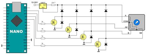 Image result for Circuit Diagram of Stepper Motor