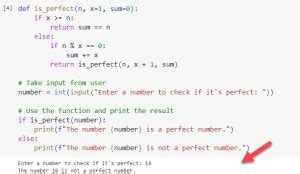 Print All Perfect Numbers in Range of 10000 Python に対する画像結果