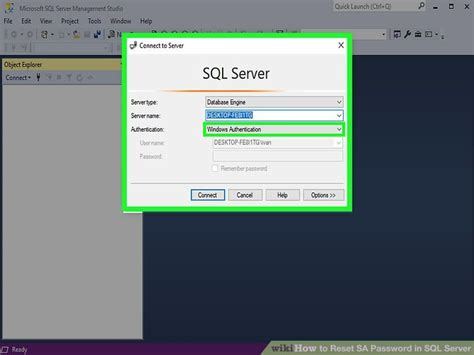 Afbeeldingsresultaten voor SQL Server Management Studio Password SA