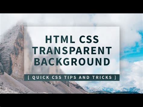 Image result for Transparent with Background Practice in HTML
