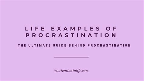 Image result for Examples of Procrastination
