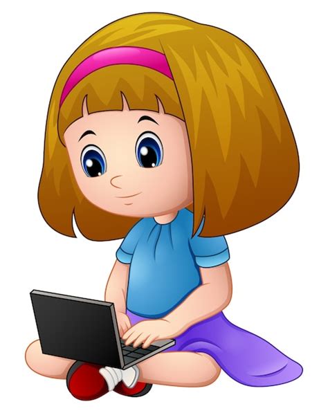 Image result for Computer Girl Cartoon