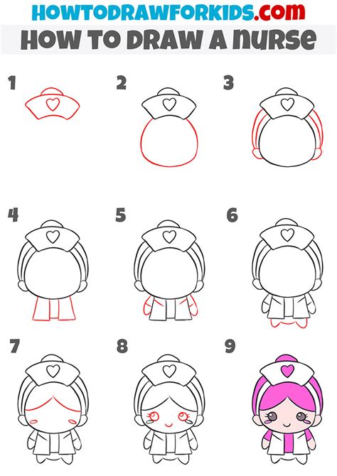 How to Draw a Nurse to Easy Drawing に対する画像結果