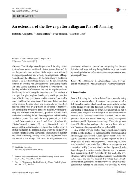 Image result for Roll Forming Flower Diagram