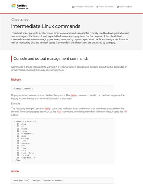 Red Hat Linux Commands Cheat Sheet に対する画像結果