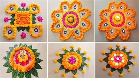 Simple Rangoli Designs Of Flowers at Yolanda Westbrook blog