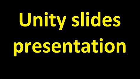 Image result for Unity Title Slide