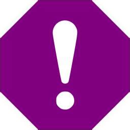 Image result for Purple Error. Sign
