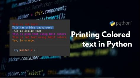 Image result for Python Print Colored Text