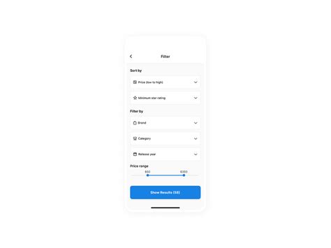 Image result for Round Filter UI