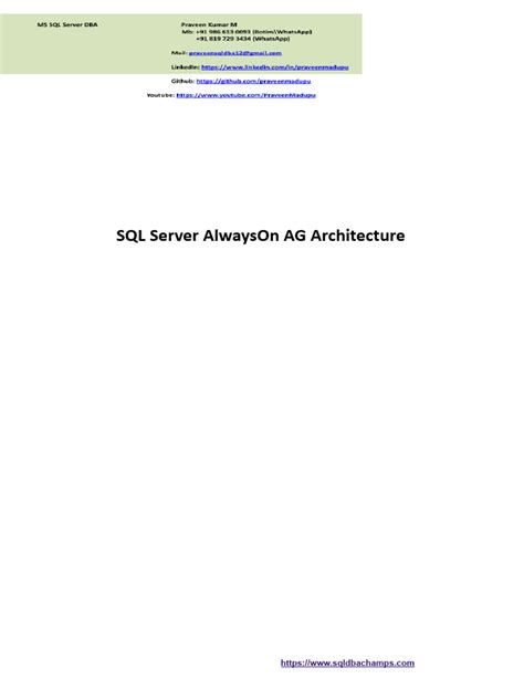 Image result for SQL Server Alwayson Architecture Diagram