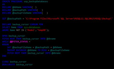 Toradh íomhá ar SQL Server Backup Database Command