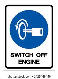 Toradh íomhá ar Turn Off Engine Sign PNG