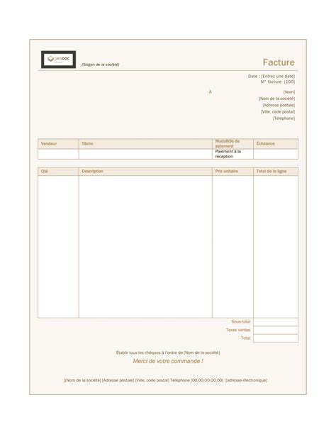 Image result for Facture PDF