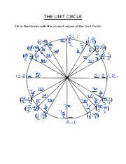 Image result for Unit Circle Fill In