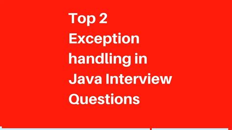 Image result for Exception Handling in Java for Interview Preperation