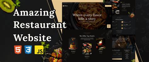 Image result for Restaurant Layout Using M HTML CSS and JS