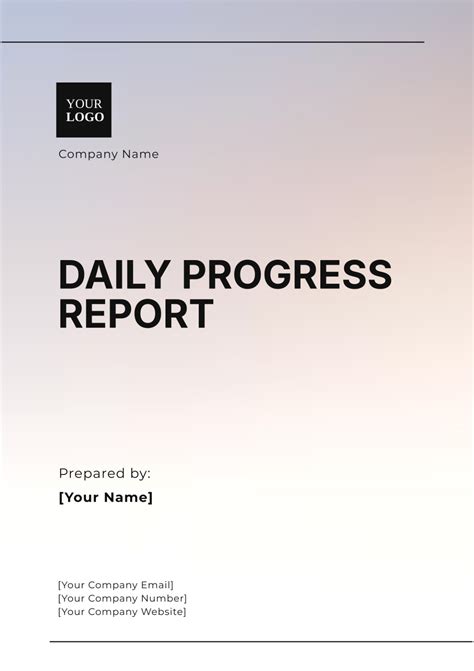 Daily Progress Report Layout Design に対する画像結果