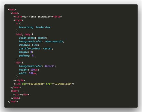 Image result for HTML Code to Make Animation