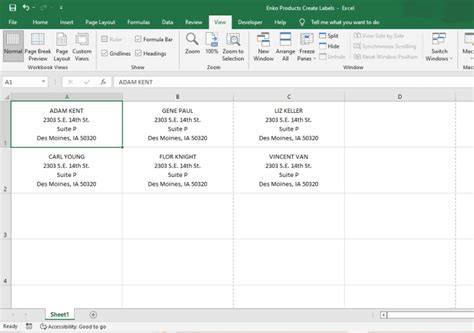 Image result for Table Label Design Excel