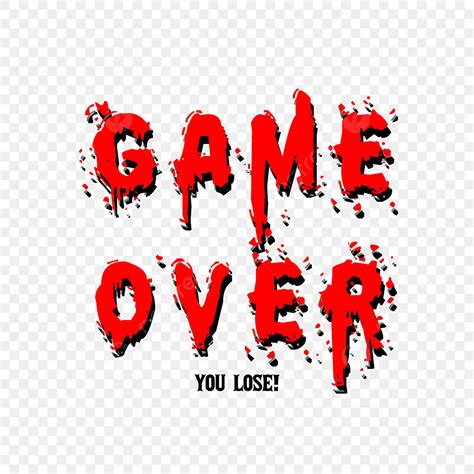 Image result for Game Over Text