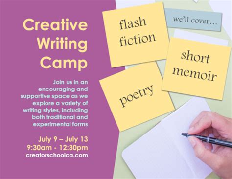 Image result for Creative Writing Program Flyer