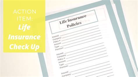 Life Insurance Application Checklist Template に対する画像結果