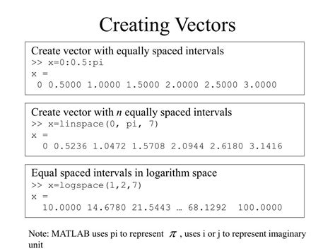 Image result for MATLAB Vector Creation