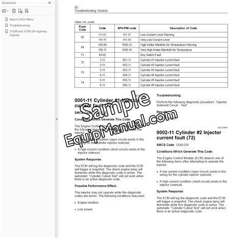 Image result for Flash Code for Cat 3126B