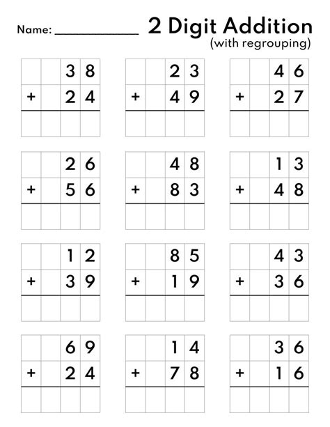 2-Digit Math Addition에 대한 이미지 결과