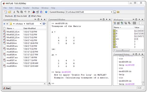 Toradh íomhá ar How to Loop in MATLAB