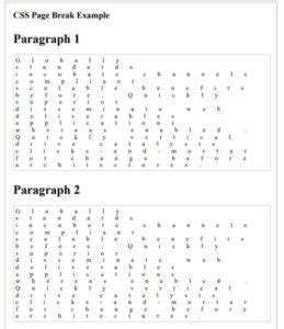 Image result for CSS Page Break