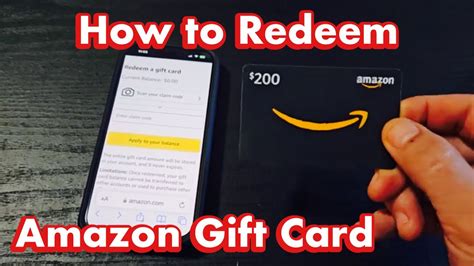 How to Redeem Amazon Gift Card from Phone, Computer, Tablet, iPad - YouTube