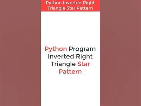 Image result for Right Hand Inverted Pyramid of Stars in Python