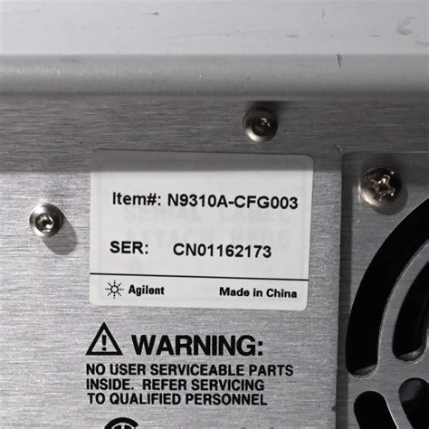 Toradh íomhá ar RF Signal Generator N9310A