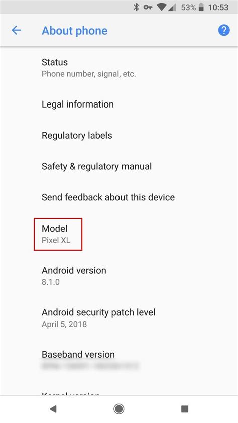 Toradh íomhá ar Model of Android Device