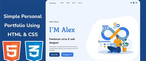 Toradh íomhá ar How to Create Own Portfolio Using HTML and CSS Give the Code